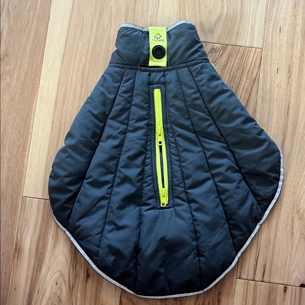 Reflective Gray Dog Jacket by